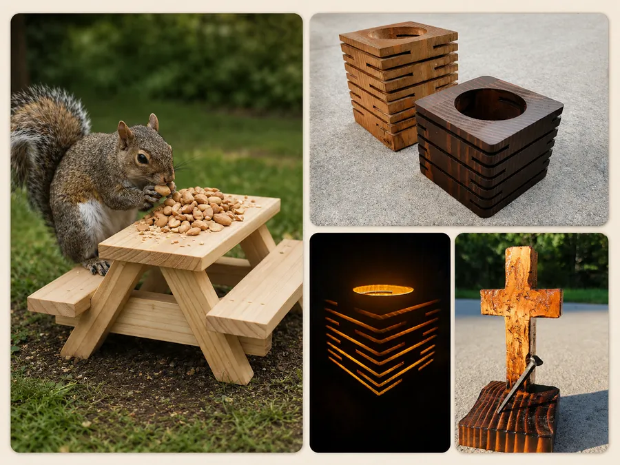A selection of handmade wood goods from Legacy Woodworking